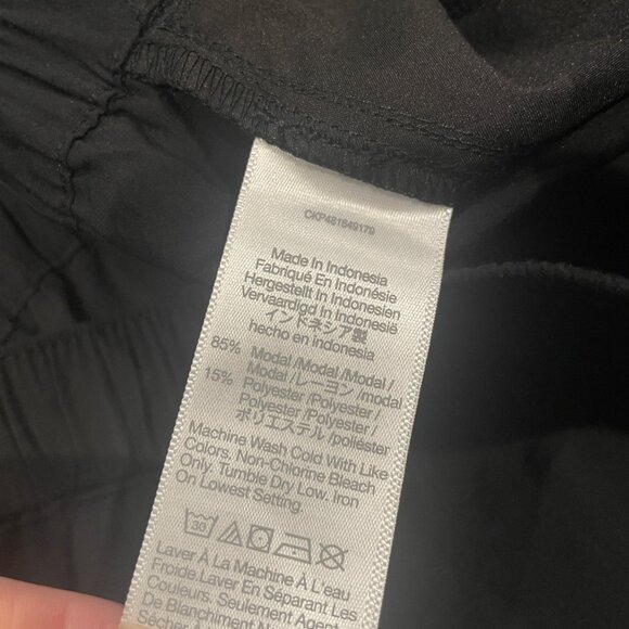 NWT Madewell Sz LP Black Petite Pull-On Wide-Leg Pants in Softdrape NP411 Modal - Picture 10 of 10